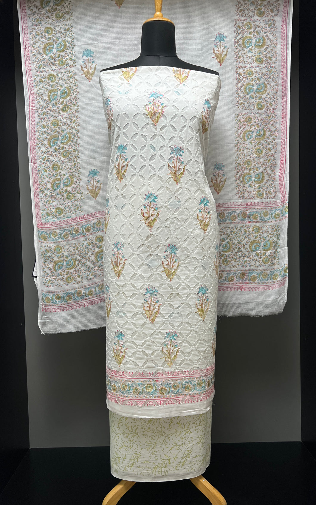 Block Print & Applique Detailed Cotton Salwar Set | SW2139