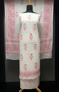 Block Print & Applique Detailed Cotton Salwar Set | SW2141