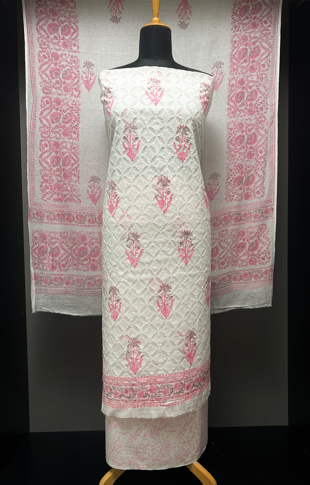 Block Print & Applique Detailed Cotton Salwar Set | SW2141