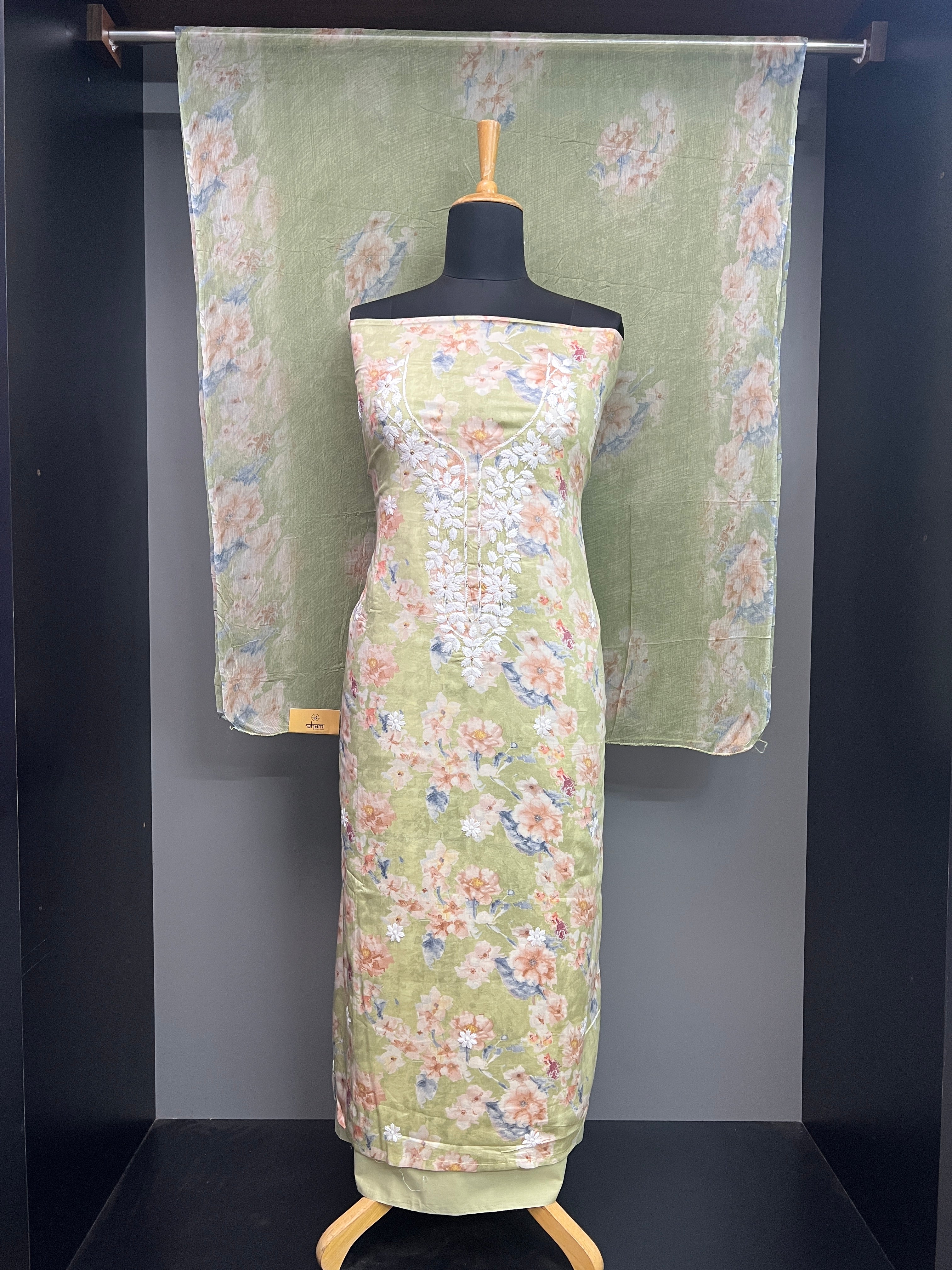 Floral Printed Cambric Cotton Salwar Set | SW2354