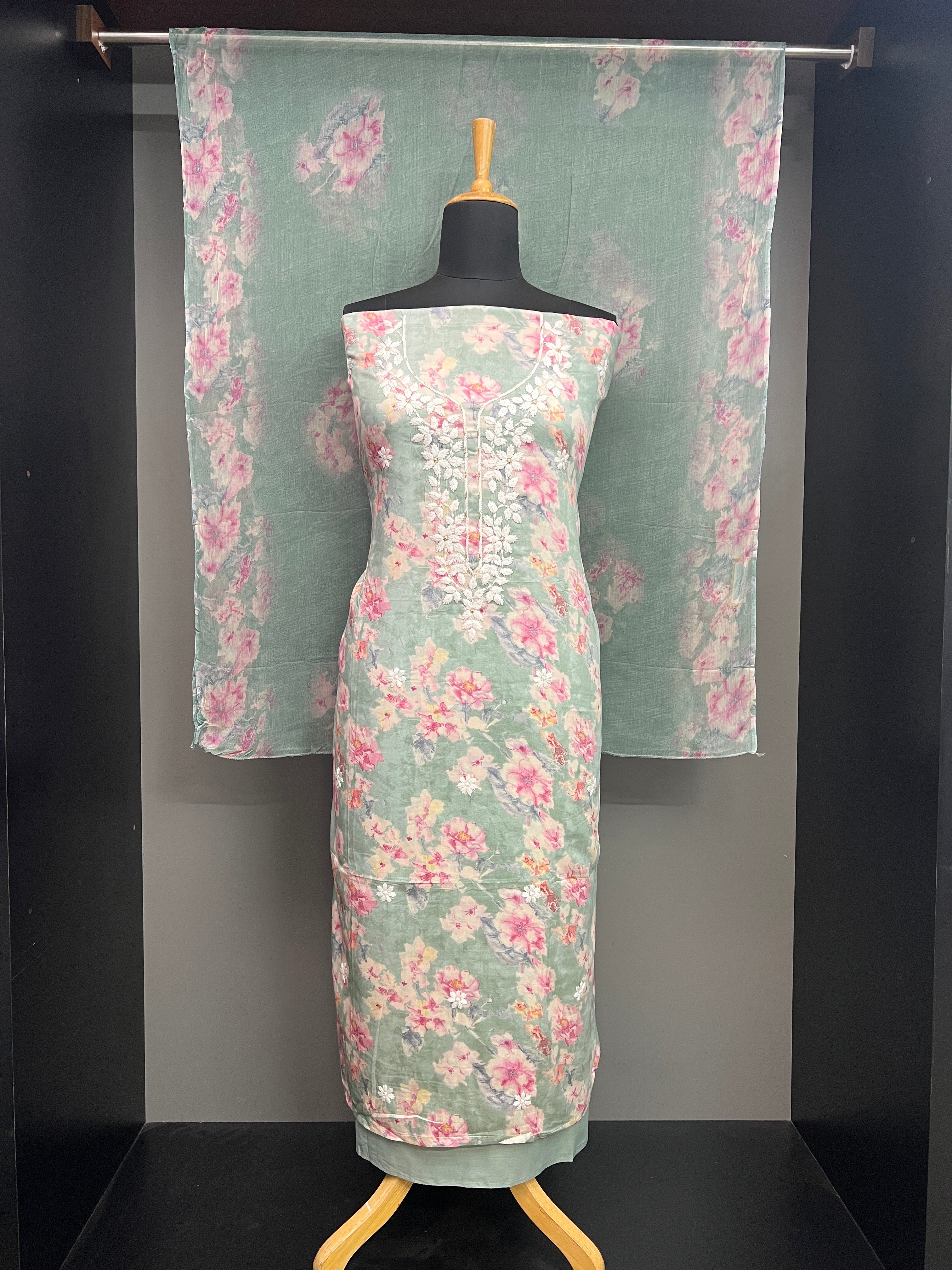 Floral Printed Cambric Cotton Salwar Set | SW2355