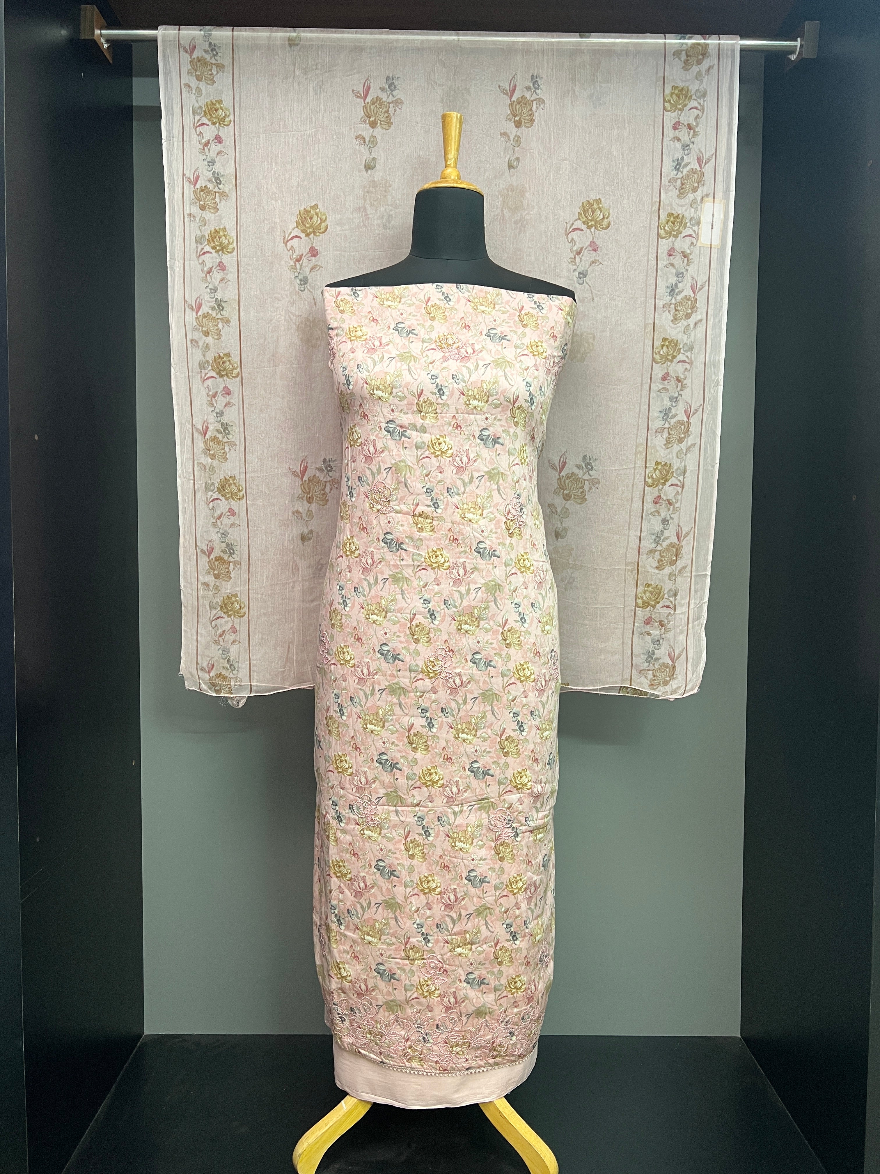 Floral Digital Printed Cambric Cotton Salwar Set | SW2357