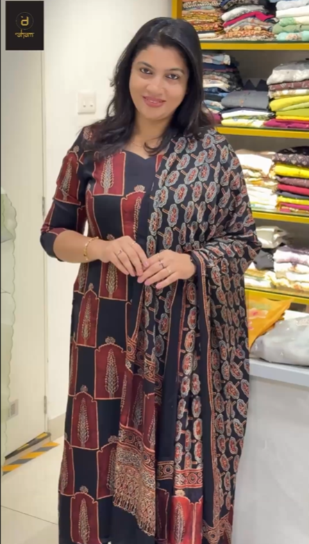 Hand Block Printed Modal Salwar Set | JT205