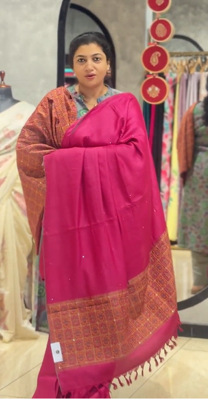 Embroidery Detailed Tussar Saree | RGD911R