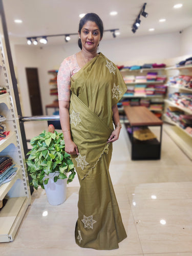 Twine Cutwork Bhagalpuri Check Silk Saree | TC218