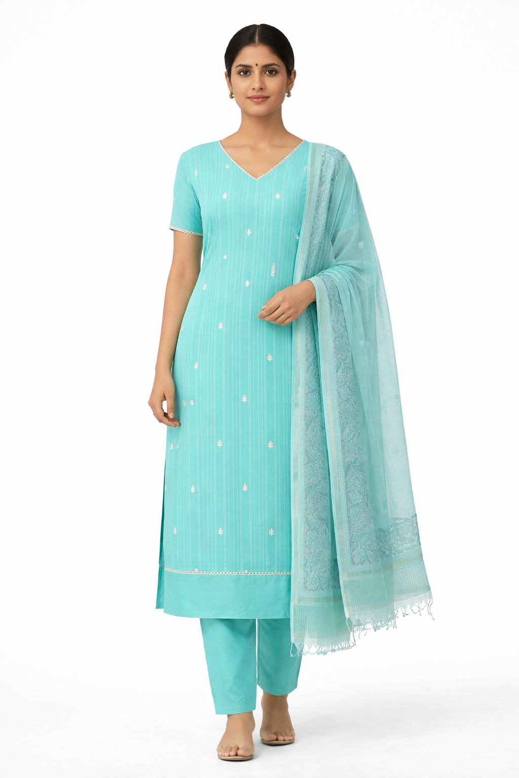 Stripe Pattern Cotton Salwar Set | SSC127