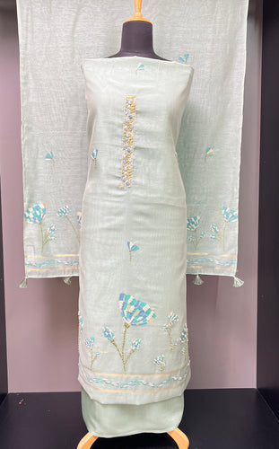 Hand Embroidery Detailed Traditional Jamdani Salwar Set | VAN166