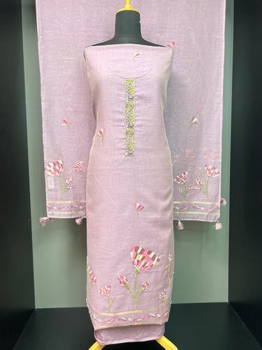 Hand Embroidery Detailed Traditional Jamdani Salwar Set | VAN167