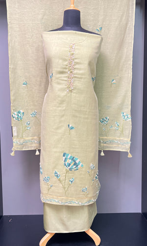 Hand Embroidery Detailed Traditional Jamdani Salwar Set | VAN168