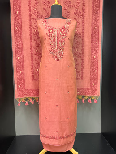Hand Embroidery Highlighted Traditional Jamdani Salwar Set | VAN184