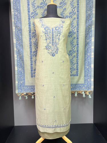 Hand Embroidery Highlighted Traditional Jamdani Salwar Set | VAN185