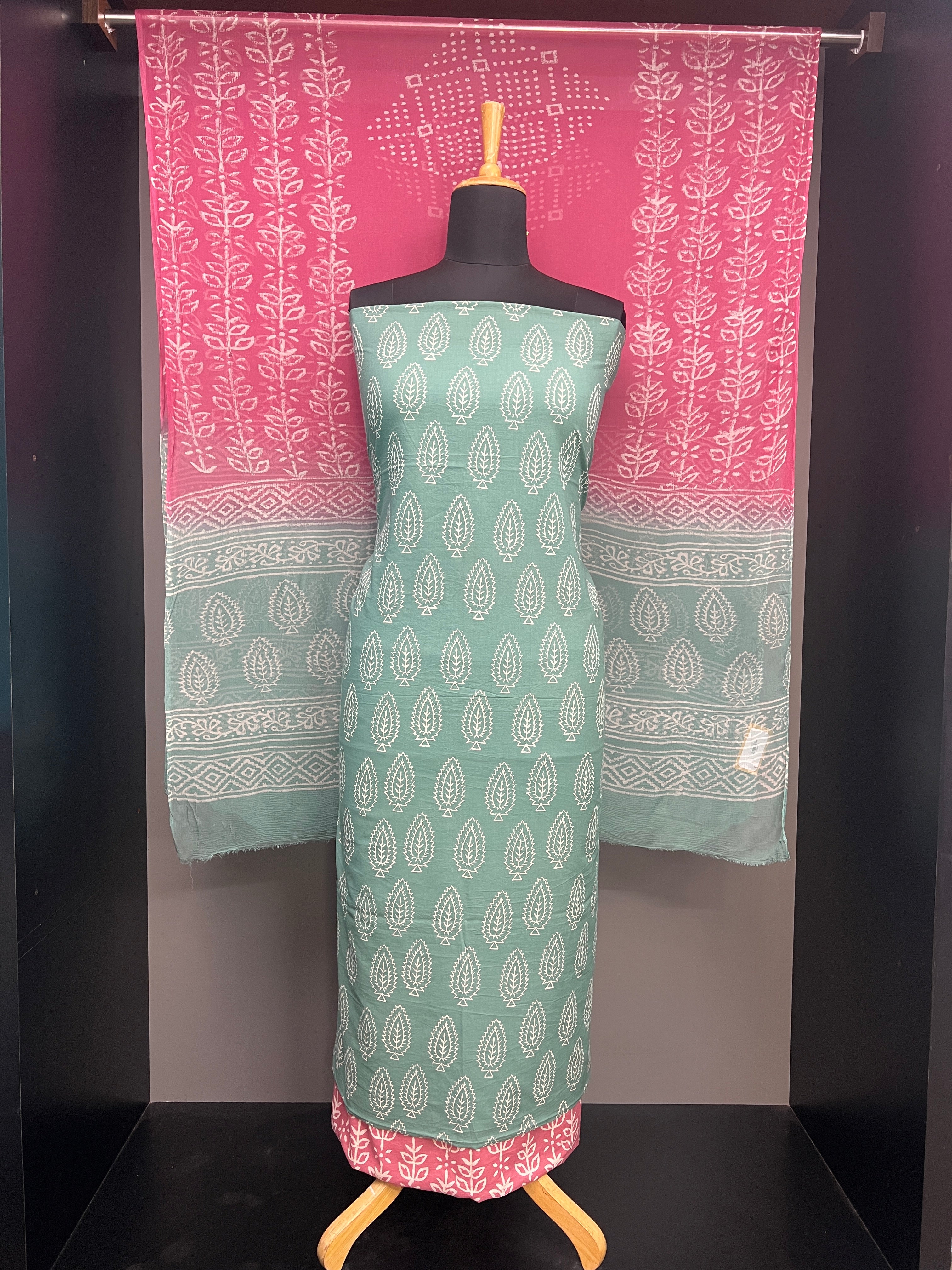 Block Printed Cotton Salwar Set | VFC519