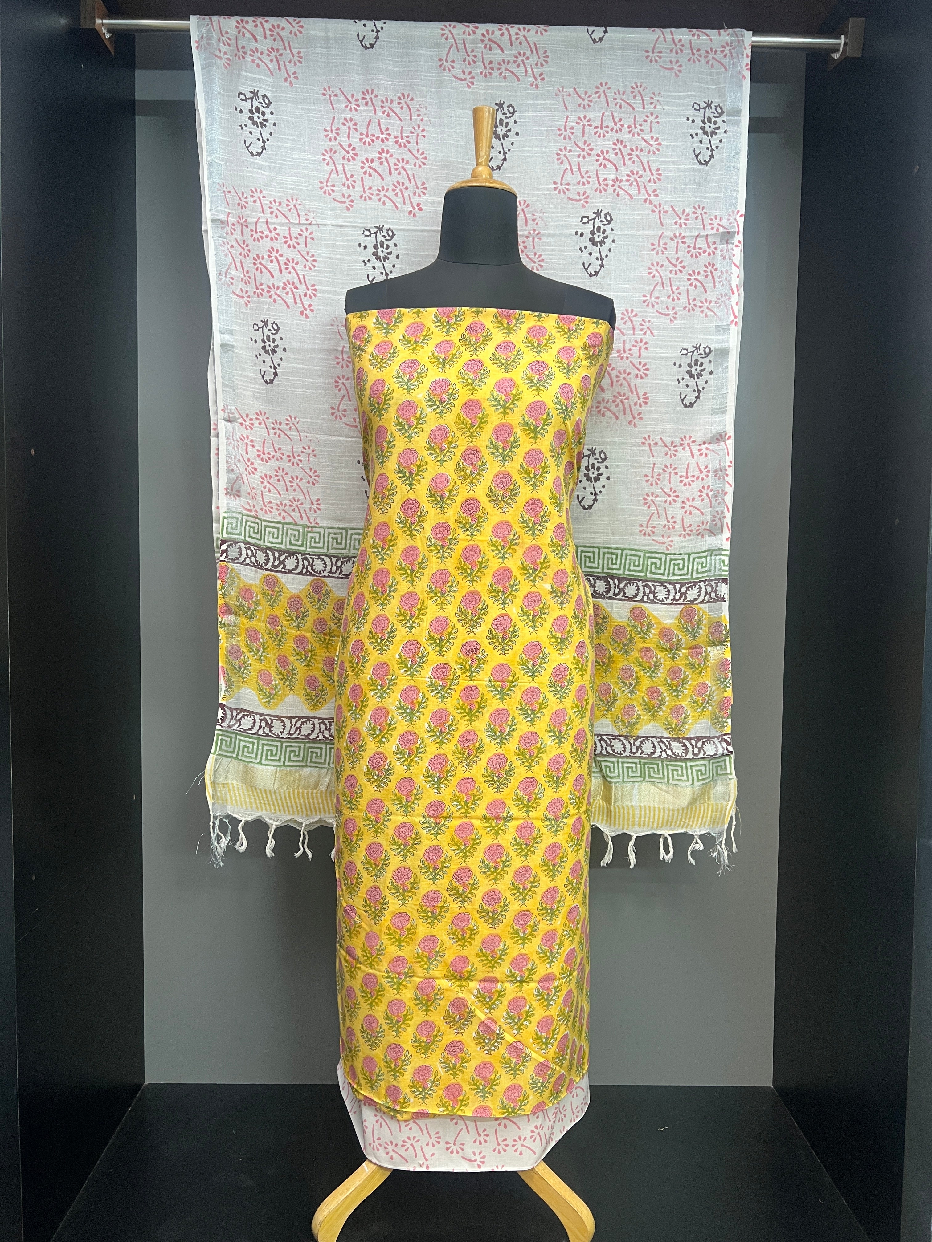 Block Printed Cotton Salwar Set | VFC526