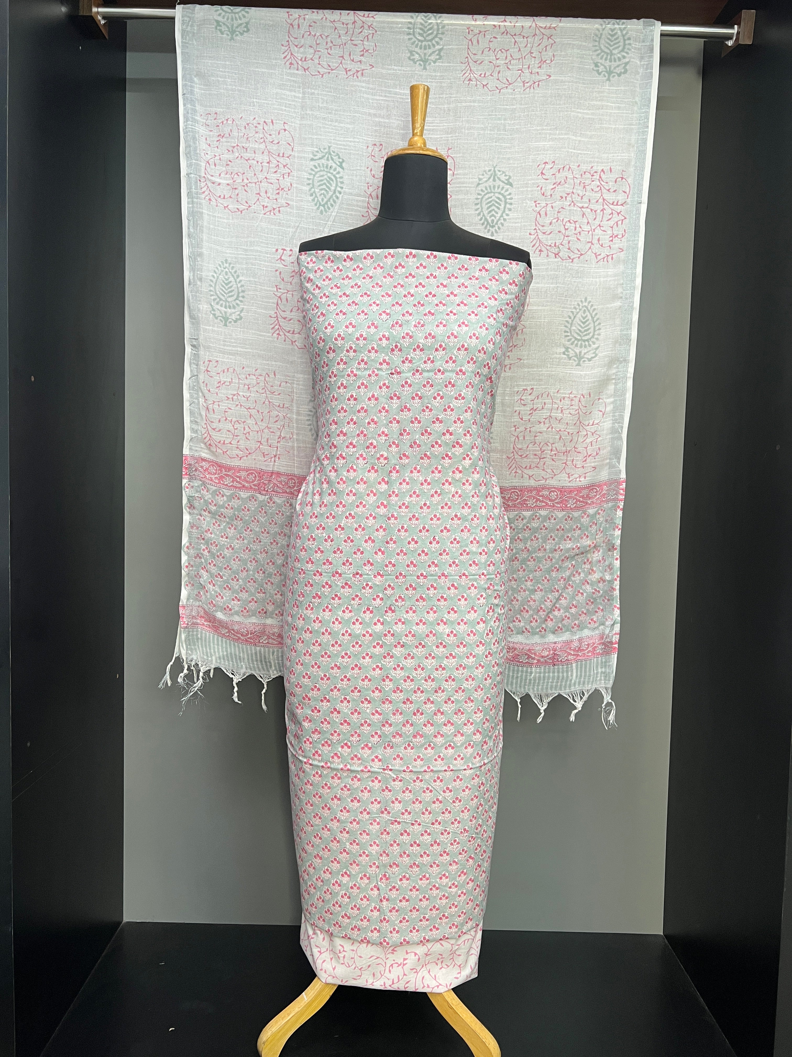 Block Printed Cotton Salwar Set | VFC533