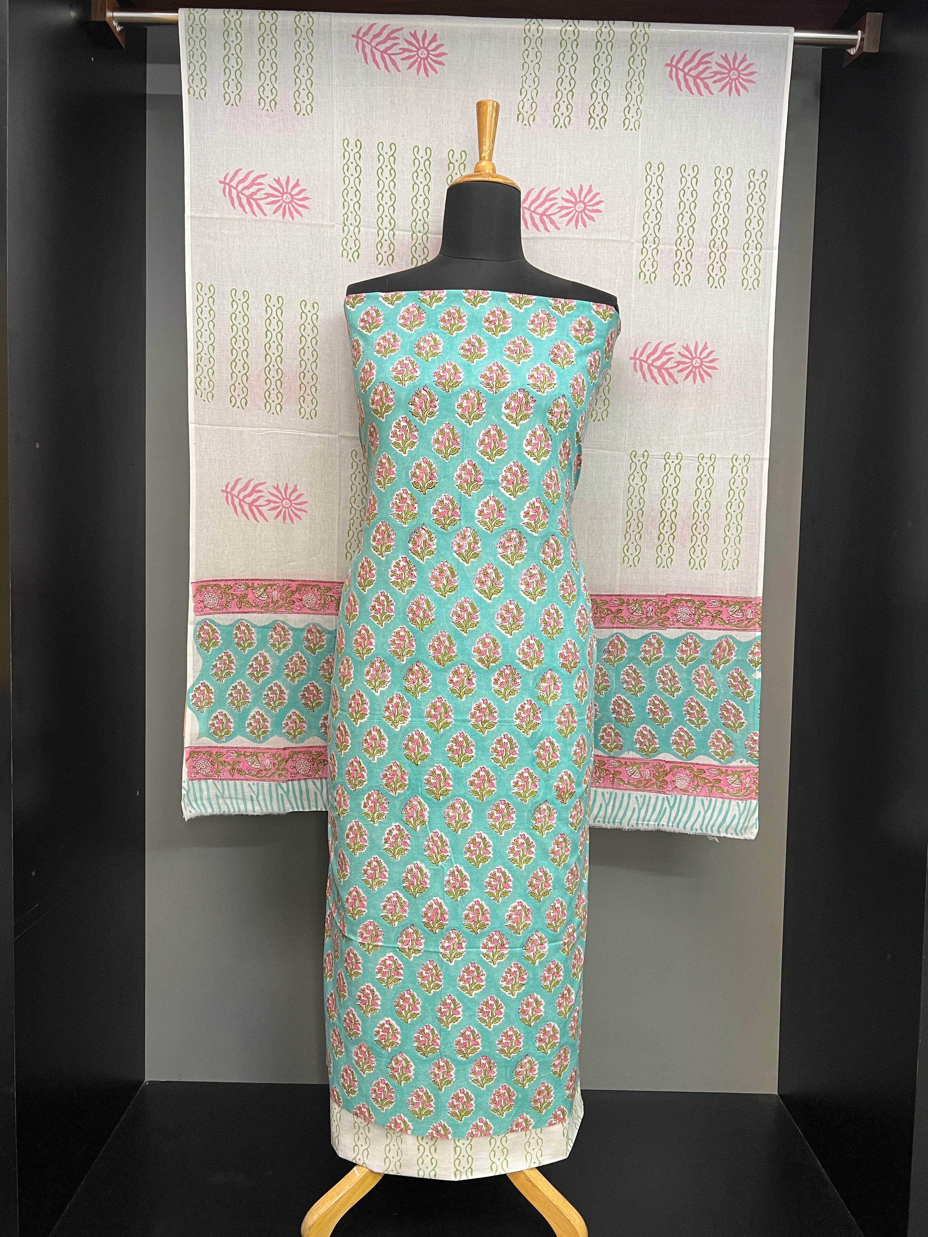 Block Printed Cotton Salwar Set | VFC540