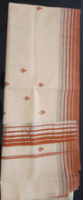 Silver Zari Line weaved Border Pattern Kerala Cotton Balaramapuram Saree | KL278