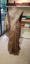 Stripe Pattern Tussar Saree | HS658