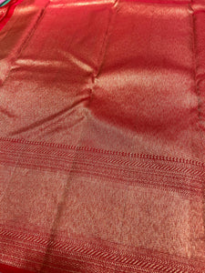 Pencil Zari Woven Kanchipuram Saree | OM160