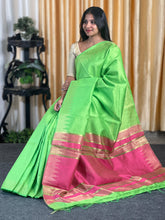 Zari Woven Semi Silk Saree With Temple Borders | SKH225