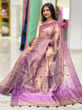 Thread Embroidered Semi Organza Saree | YNG529