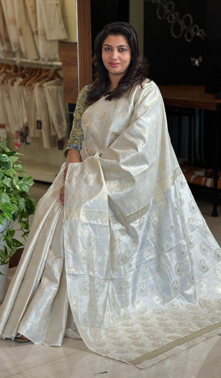 Banarasi Weaved Chiniya Silk Saree | FC154