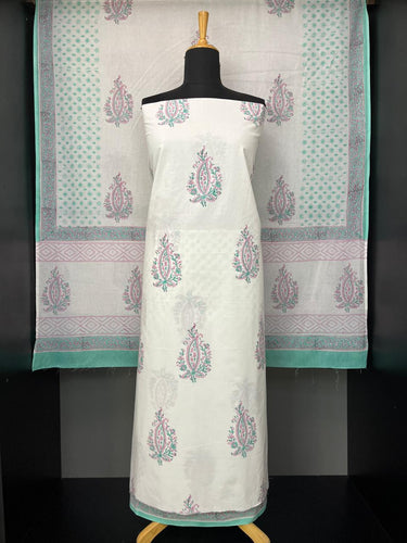 Block Printed Cotton Salwar Set | JKL519