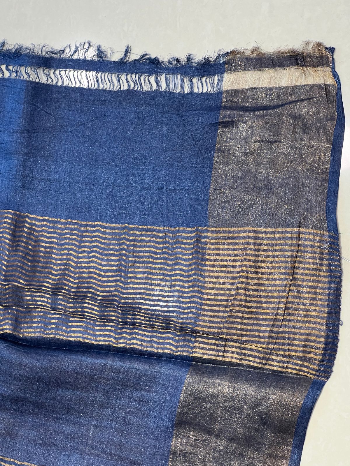 Floral Printed Tussar Saree | NLM177
