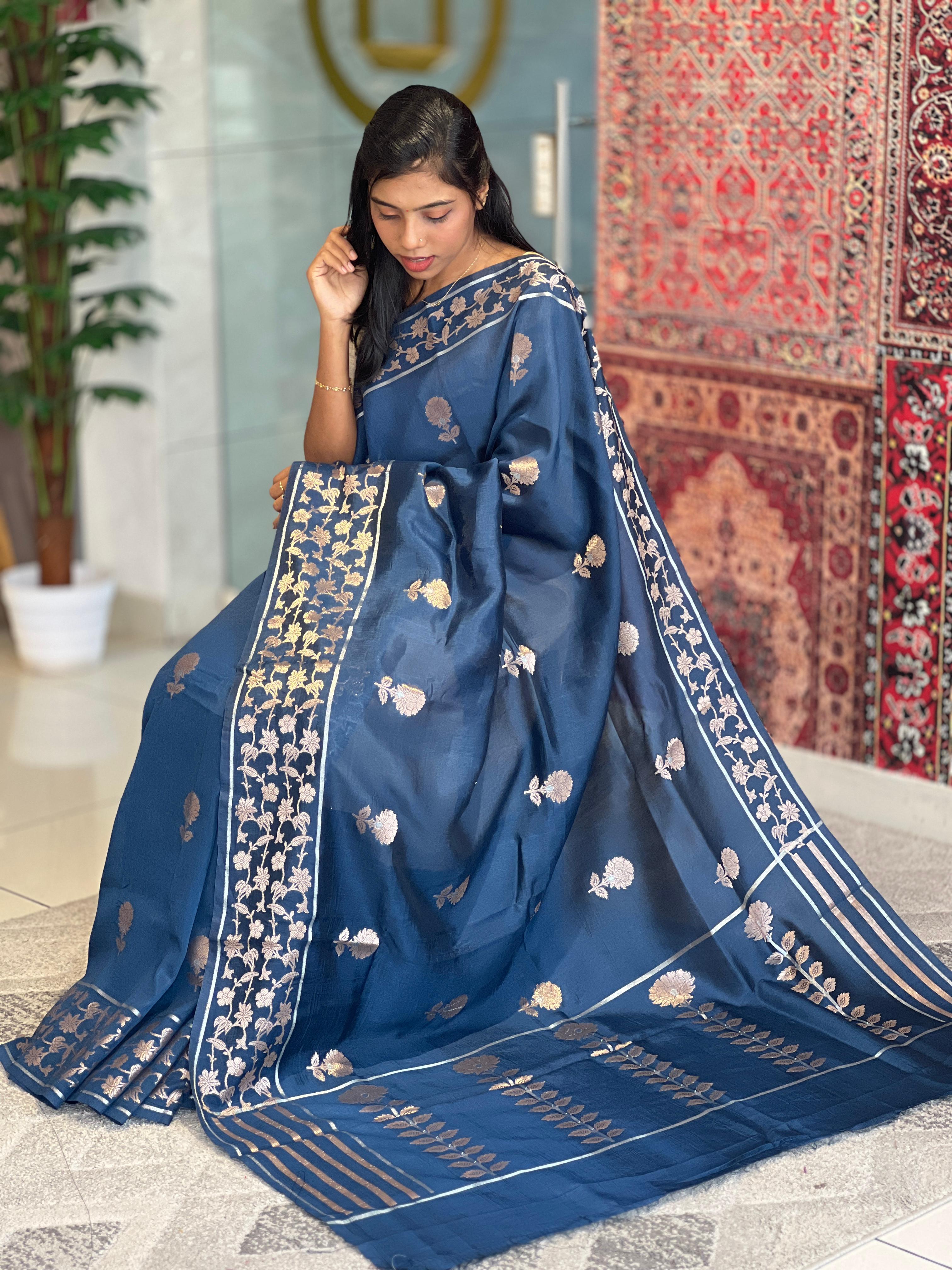Banarasi Weaving Pattern Semi Silk Saree | NN270