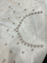 Beads Work Embroidered Net Saree | SBP876