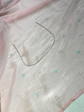 Sequence & Cut Beads Detailed Crushed Shimmer Organza Saree | SBP811