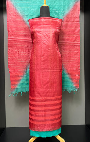 Geecha Weaving Patterned Pure Tussar Salwar Set | ACT1610