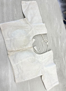 Hakoba Patterned Cotton Stitched Blouse | IT175
