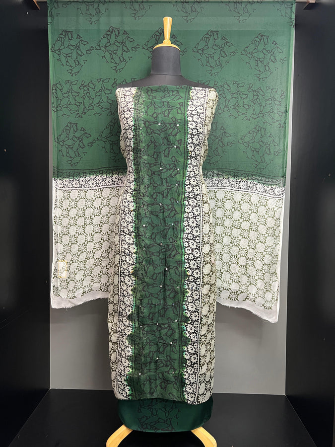 Print With Nalgonda Mirror Detailed Kota Salwar Set | SF1230