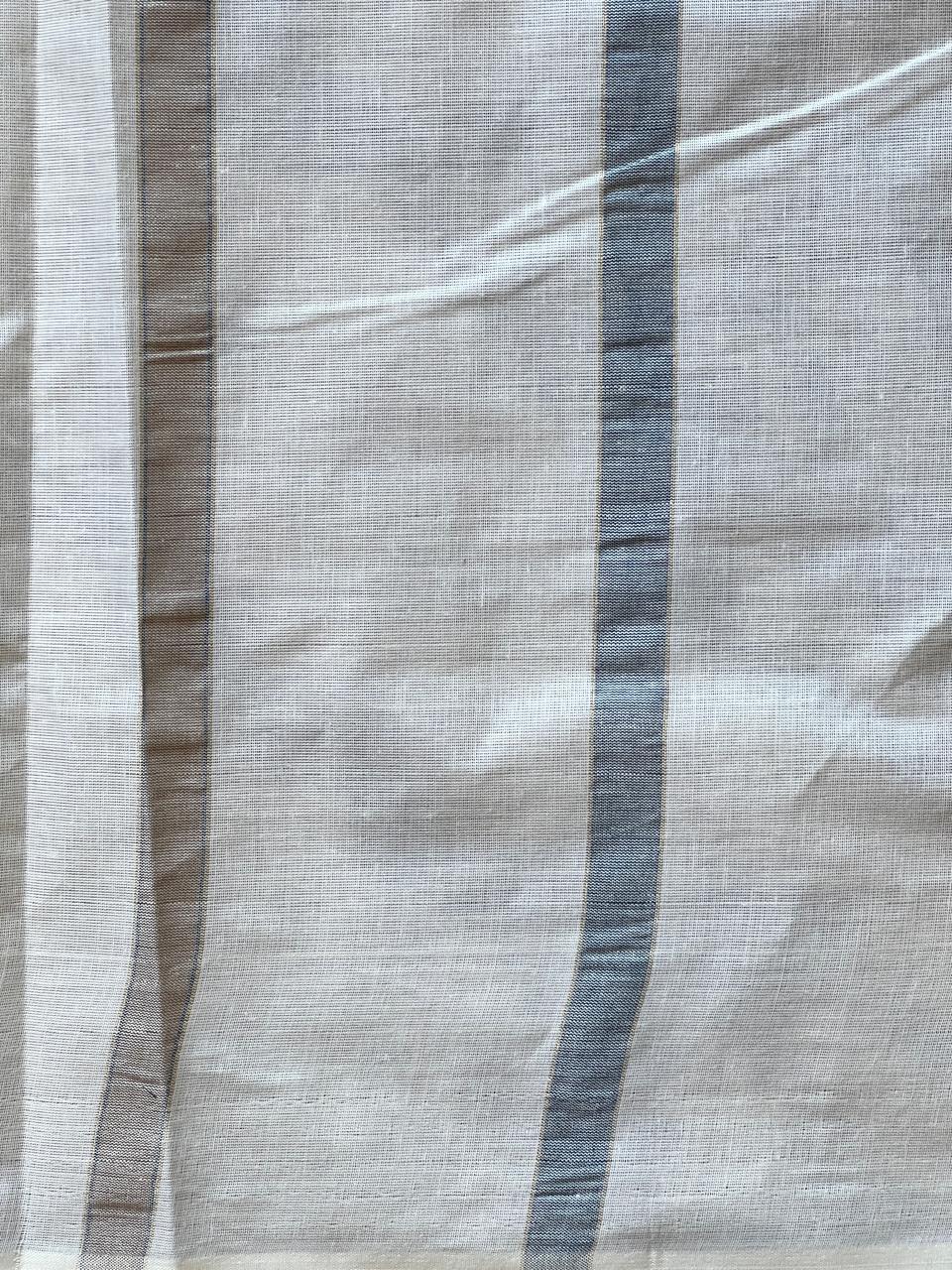 Vertical Line Pattern Kerala Cotton Saree | RLF126