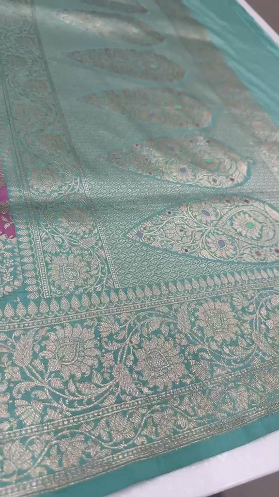 Rangat Woven Pure Banarasi Saree | KMM105