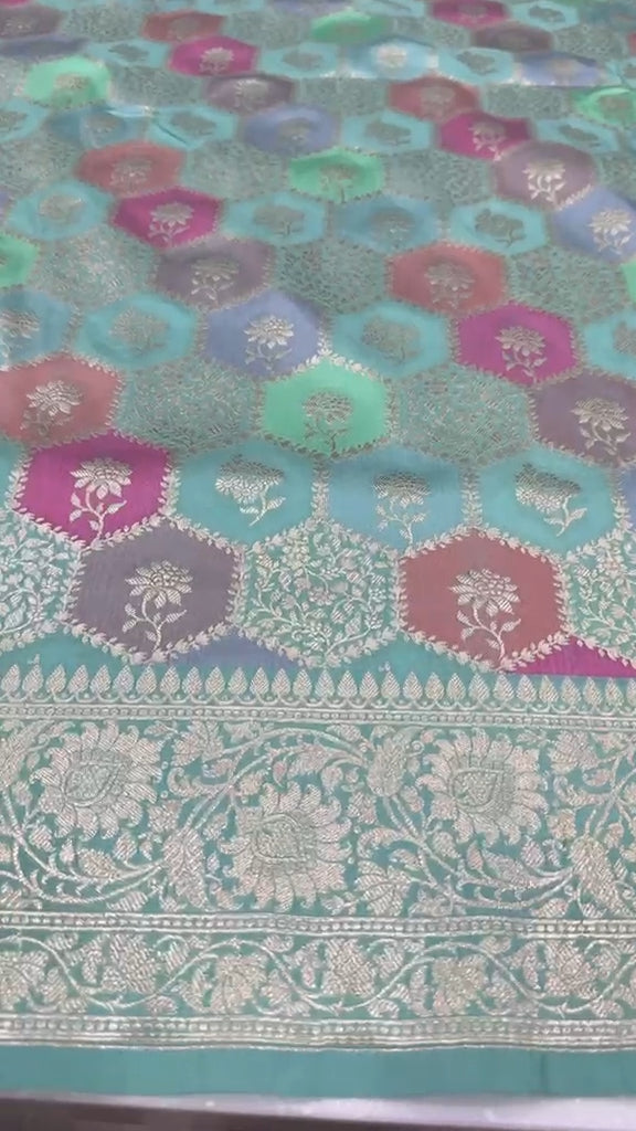 Rangat Woven Pure Banarasi Saree | KMM105
