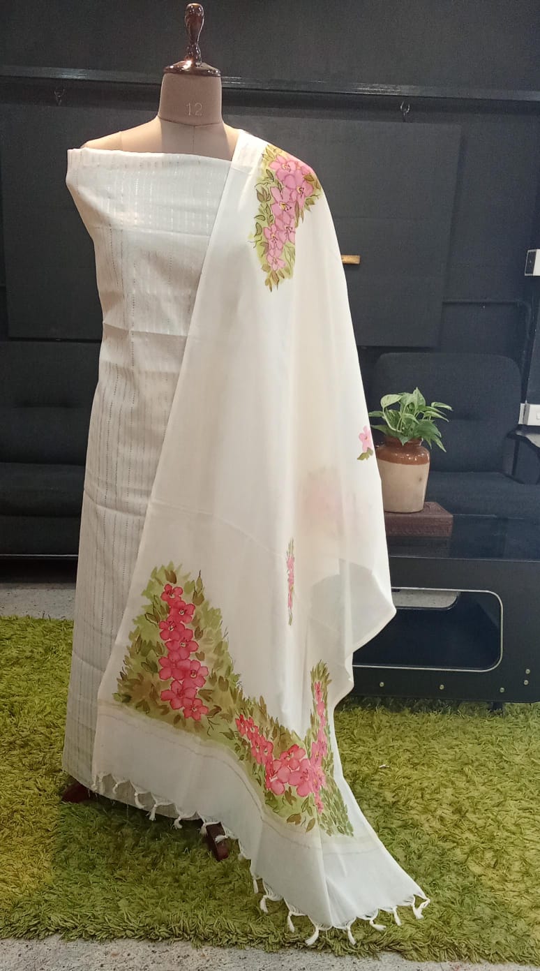 Stripe Pattern Chanderi Salwar Set | ET125
