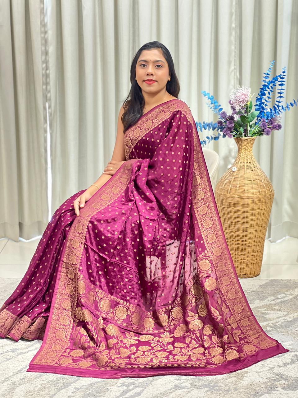 Buta Patterned Georgette Saree | YNG1750