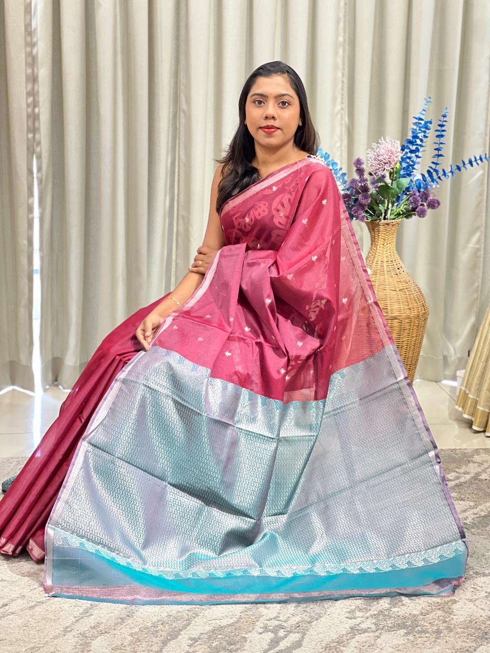 Zari Weaved Silk Cotton Saree | JAT124