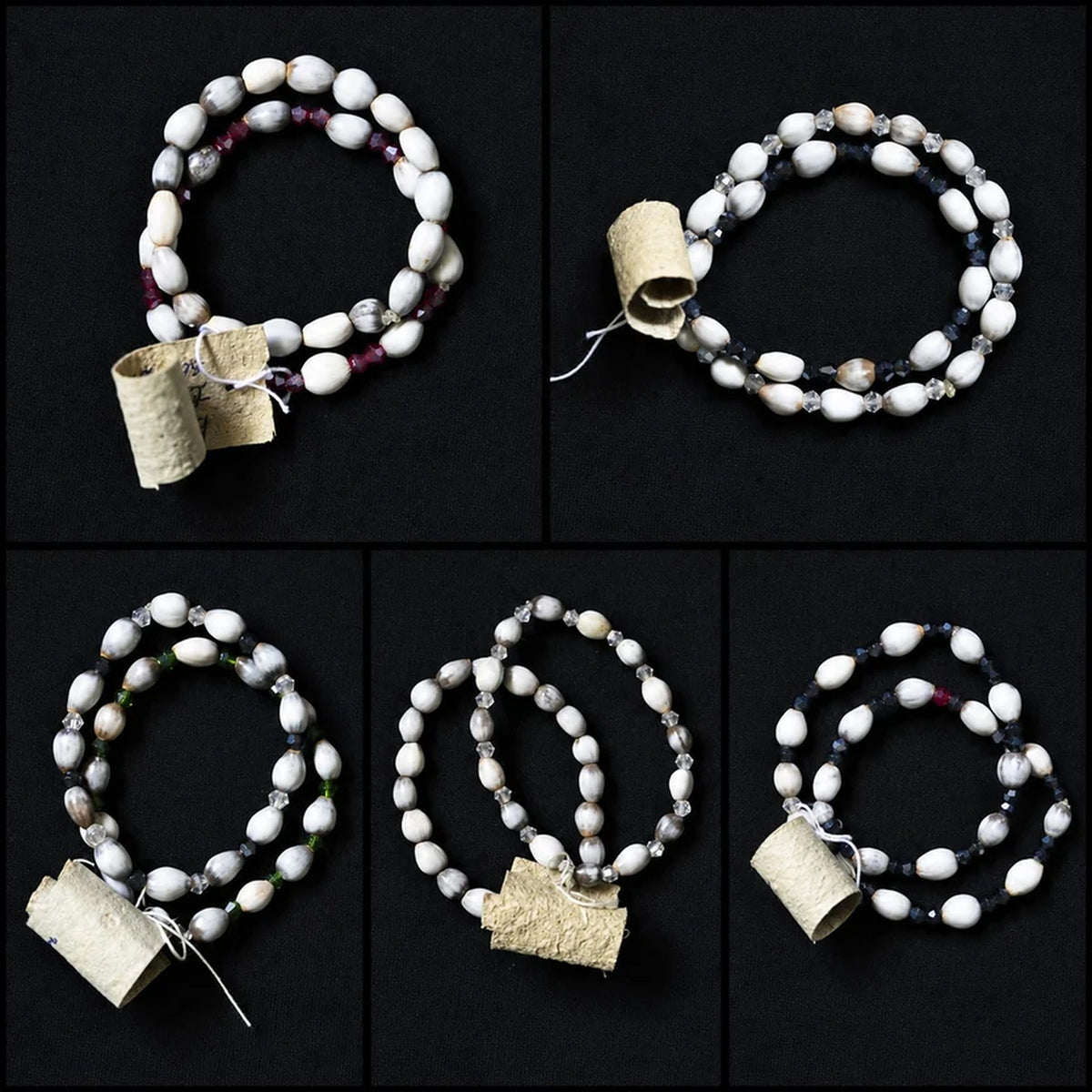Kollavarsham 1202 - Handmade Poochakuru (Job's Tears) Bracelet Set | KV107