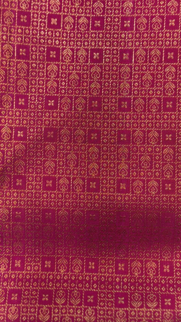 Copper & Golden Zari Woven Kanchipuram Saree | SME143