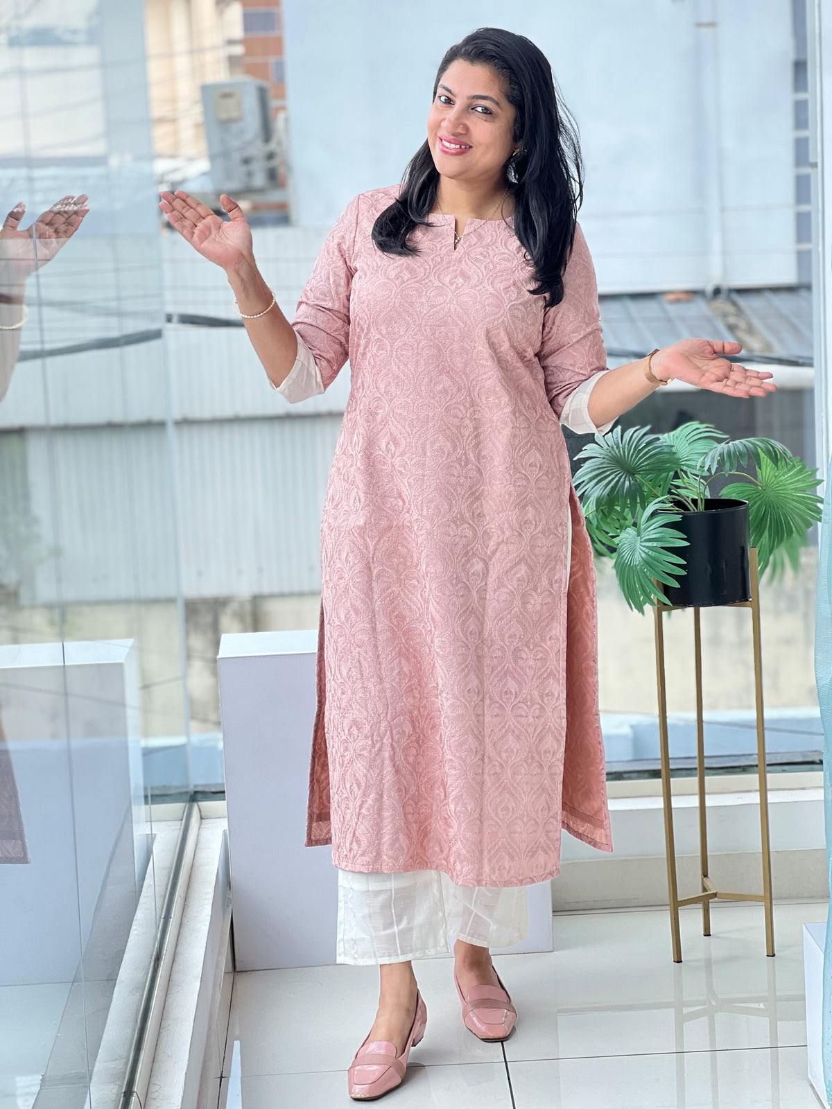 Premium Party Wear Semi Tussar Salwar Set | DN842