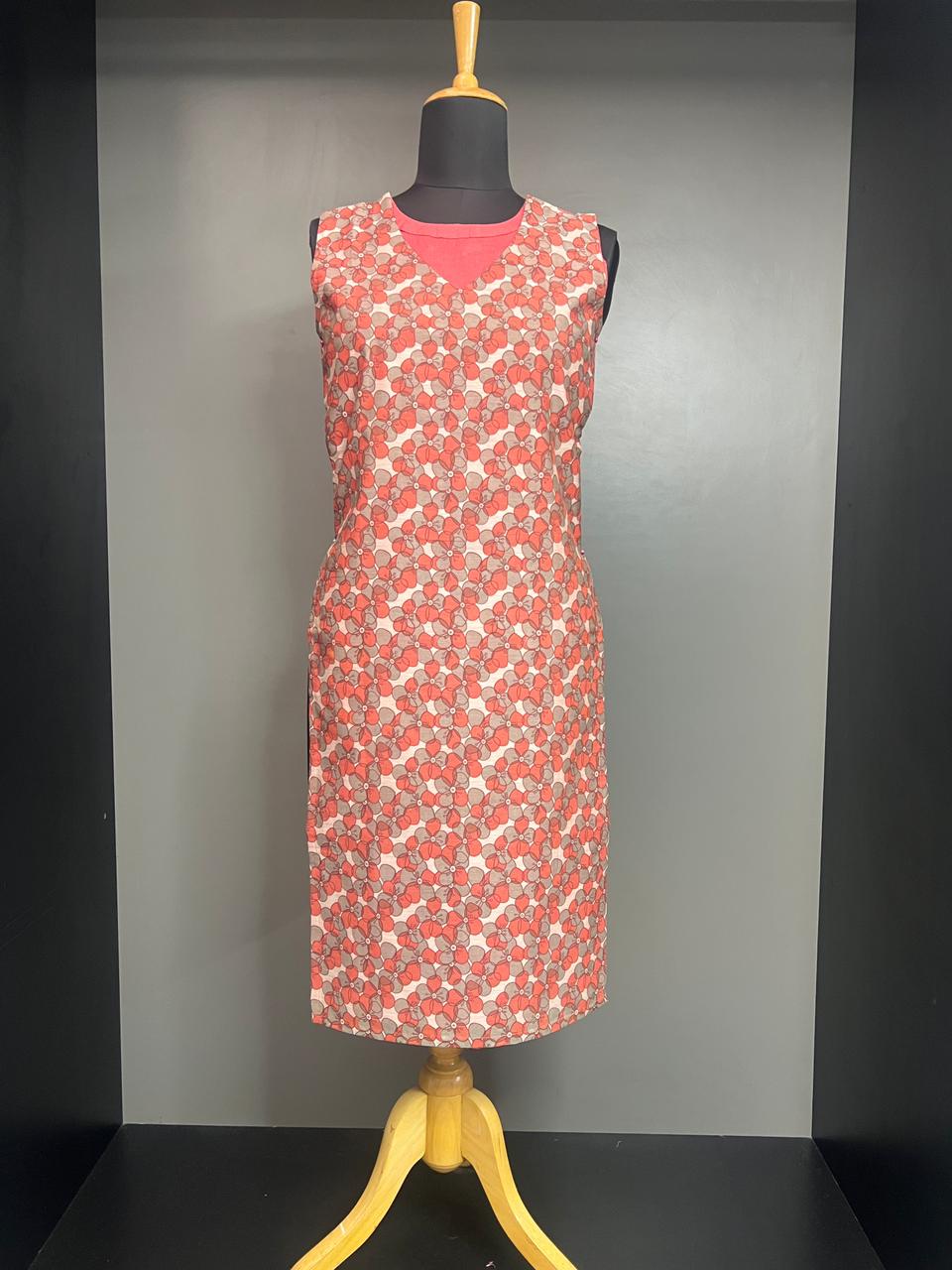 Floral Printed Chanderi Kuta |DNT1177