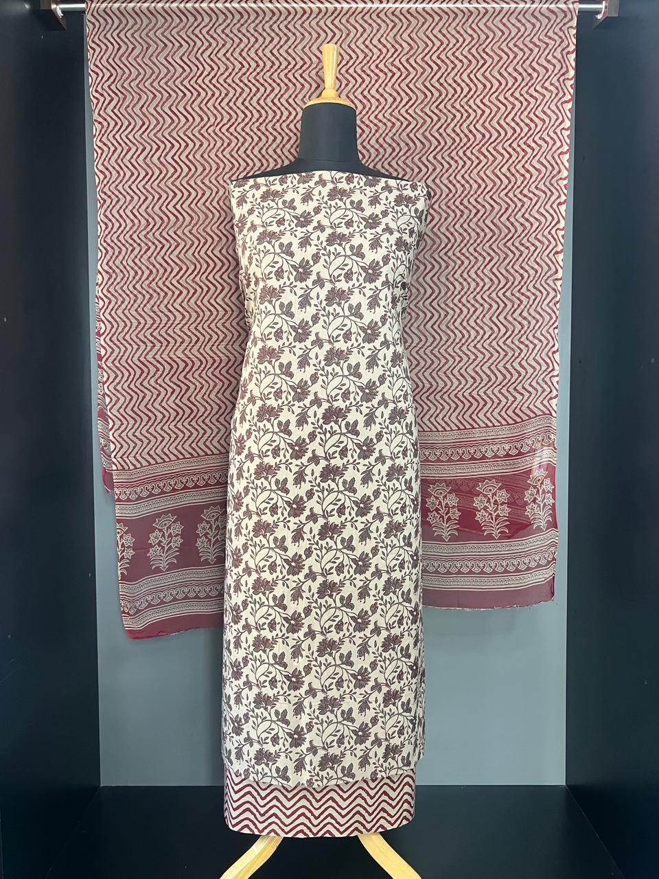 Printed Cotton Salwar Set | JRC101