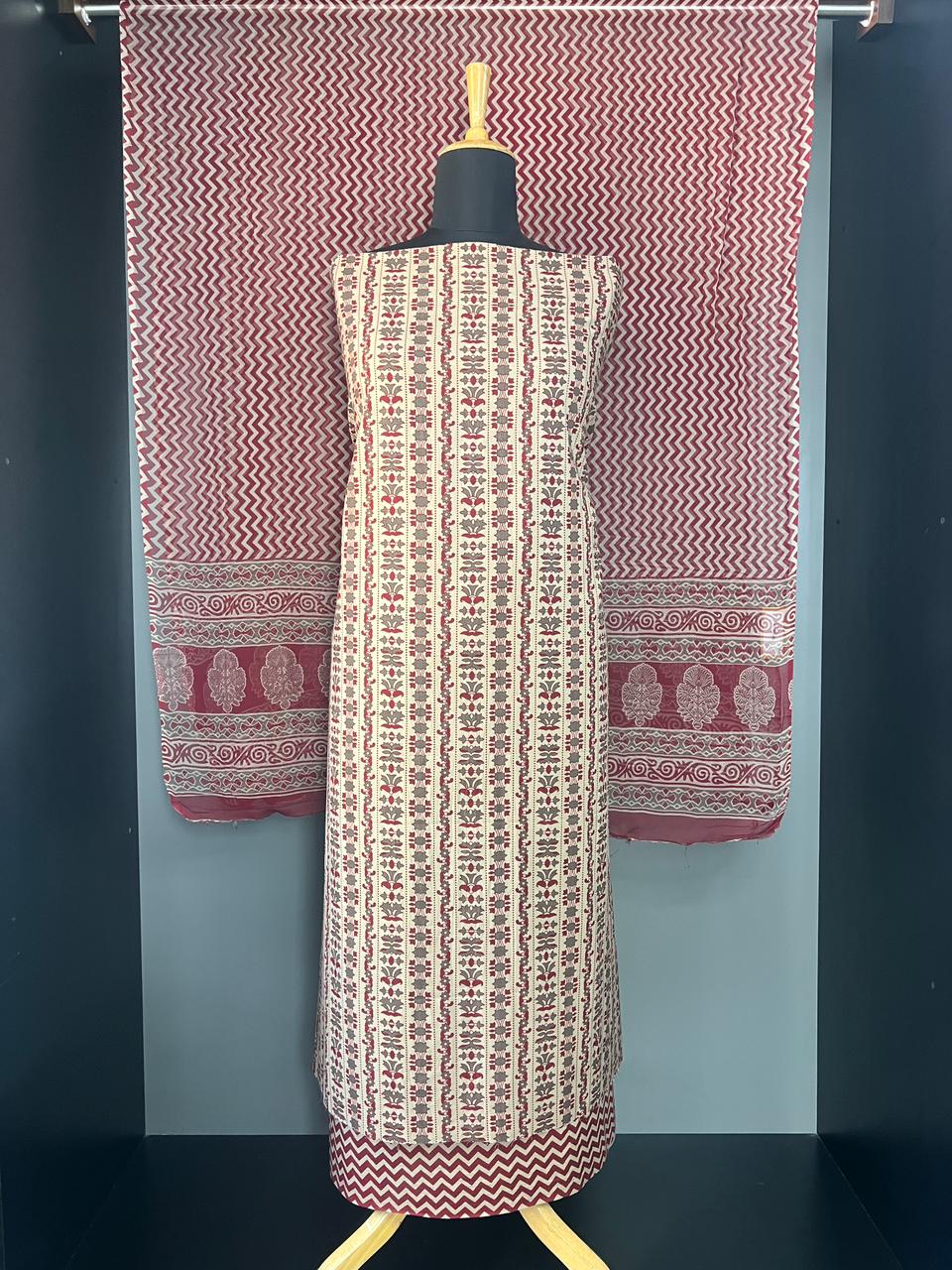 Printed Cotton Salwar Set | JRC102
