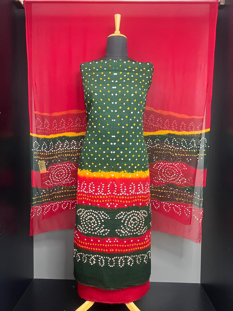 Bandhini Printed Cotton Salwar Set | MSB115