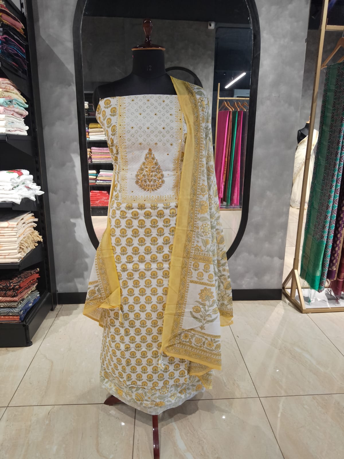 Block Printed Cotton Salwar Set | MF255