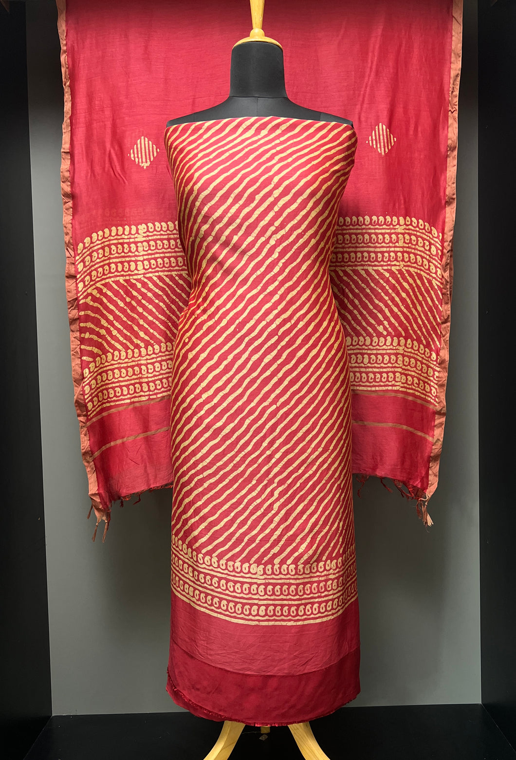 Batik Printed Chanderi Salwar Set | LV429