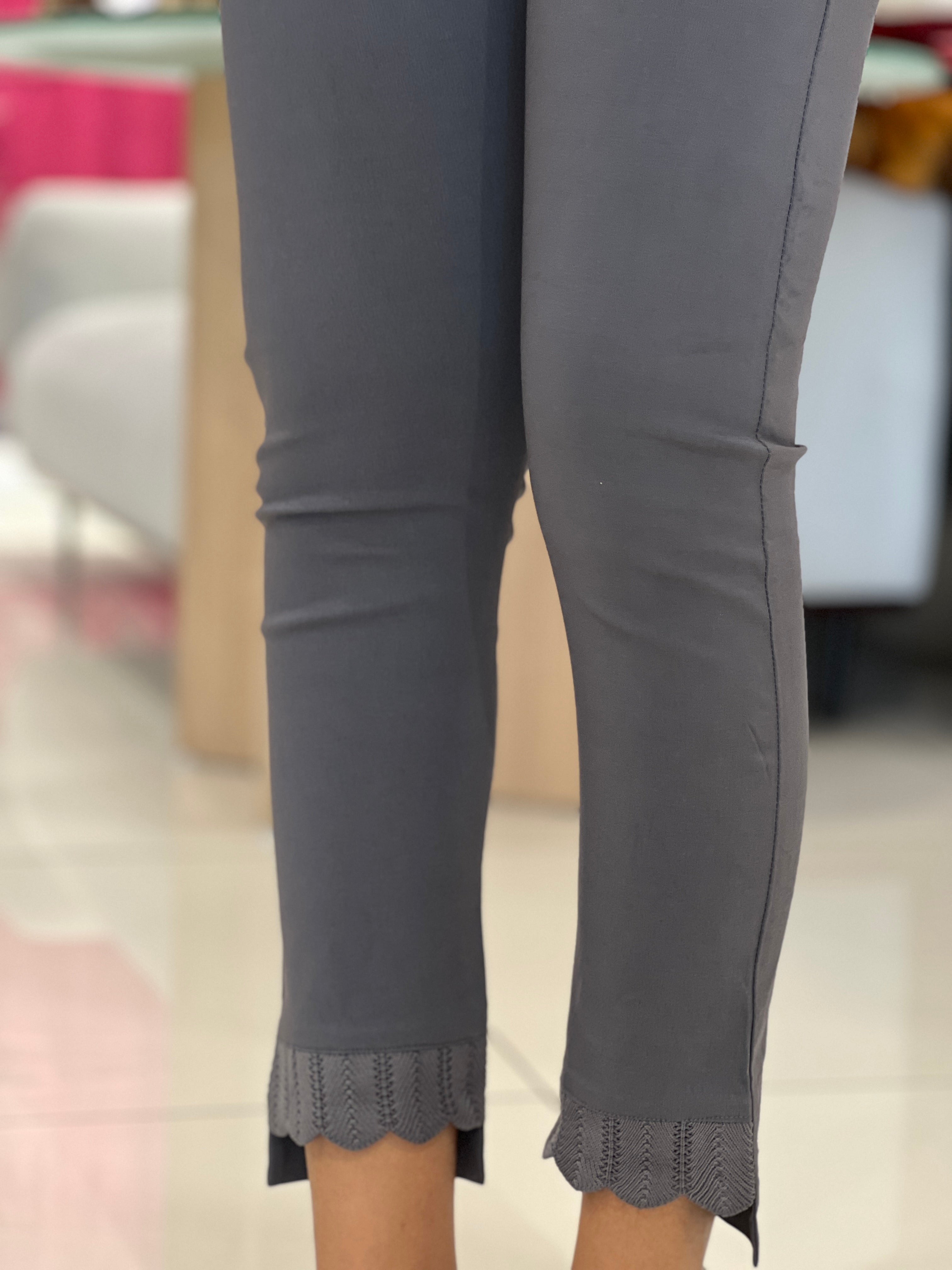 Lace Detailed Stretchable Cotton Bottom | YAS103