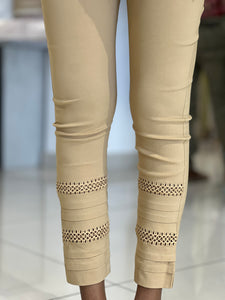 Pin Tuck & Lace Detailed Stretchable Cotton Bottom | YAS114